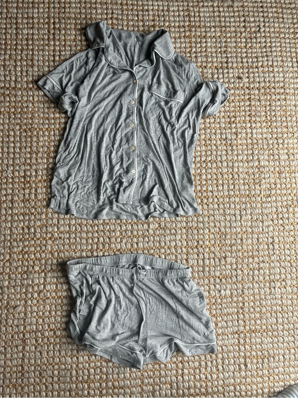 Auden (Target) Light Gray Pajama Top and Shorts Set